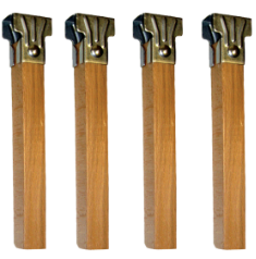 Juego patas de somier madera 250 x 30 x 30
